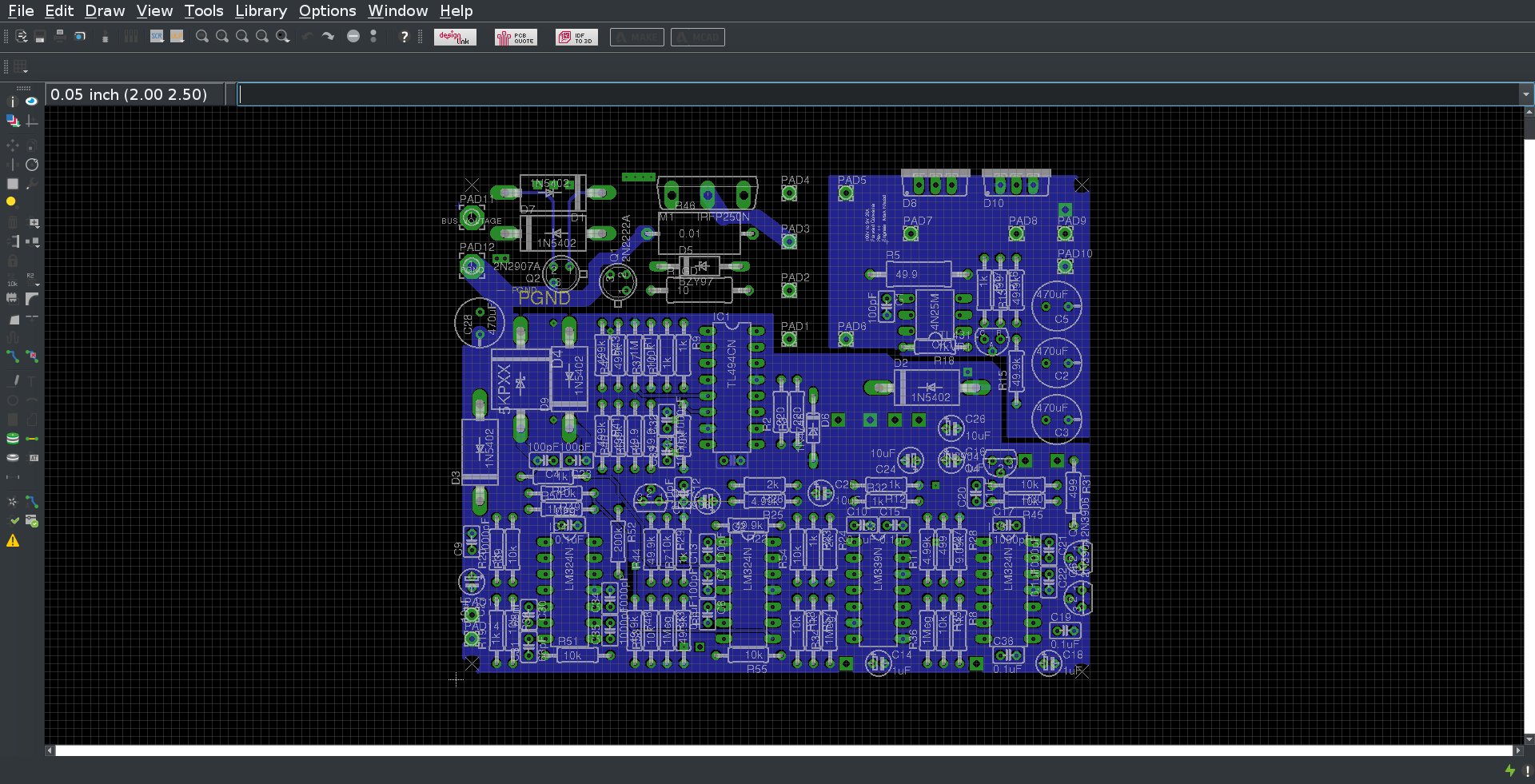 ../../../../../_images/100V_to_5V_10A_Forward_Converter_Eagle_Brd_Layer_Bottom.jpg