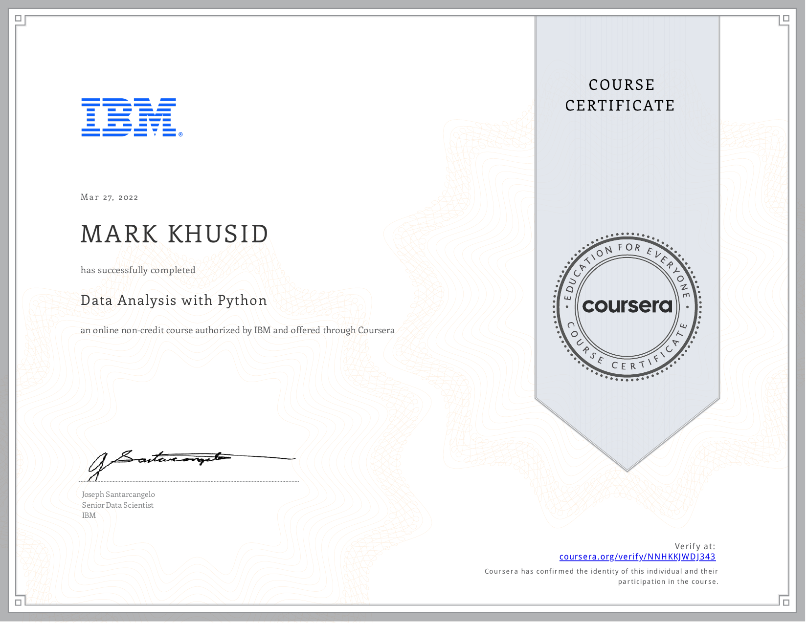 Data Analysis with Python