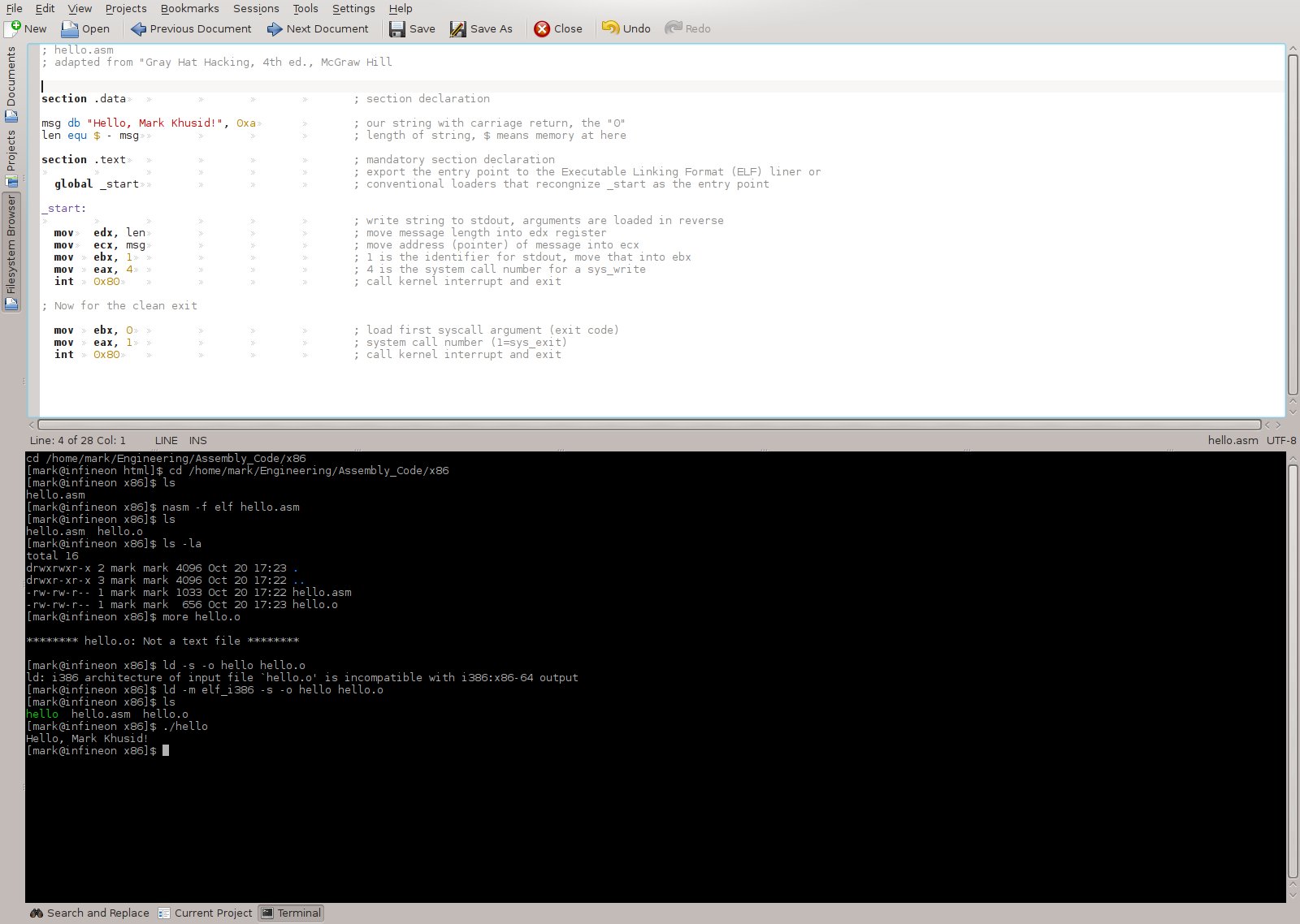 x86 Assembly Language Programming