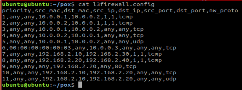 Layer 3 Firewall Rules (rules 7 - 11 added)