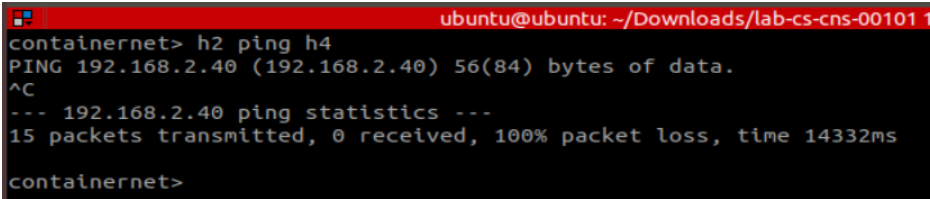 Check Blocking ICMP Traffic from 192.168.2.20 to 192.168.2.40