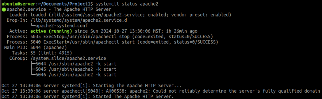 Apache Webserver’s Status