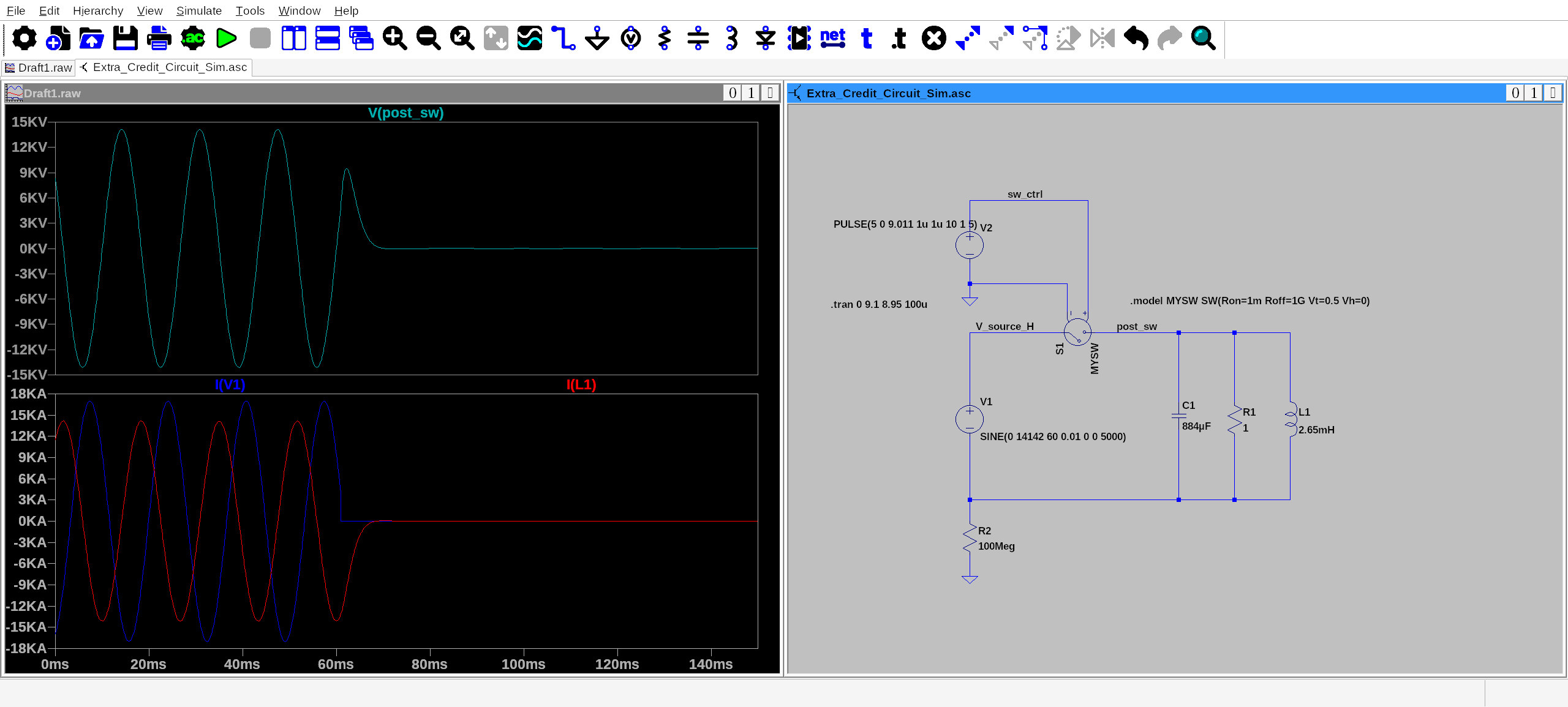 EEE571 Extra Credit Problem Circuit Simulation