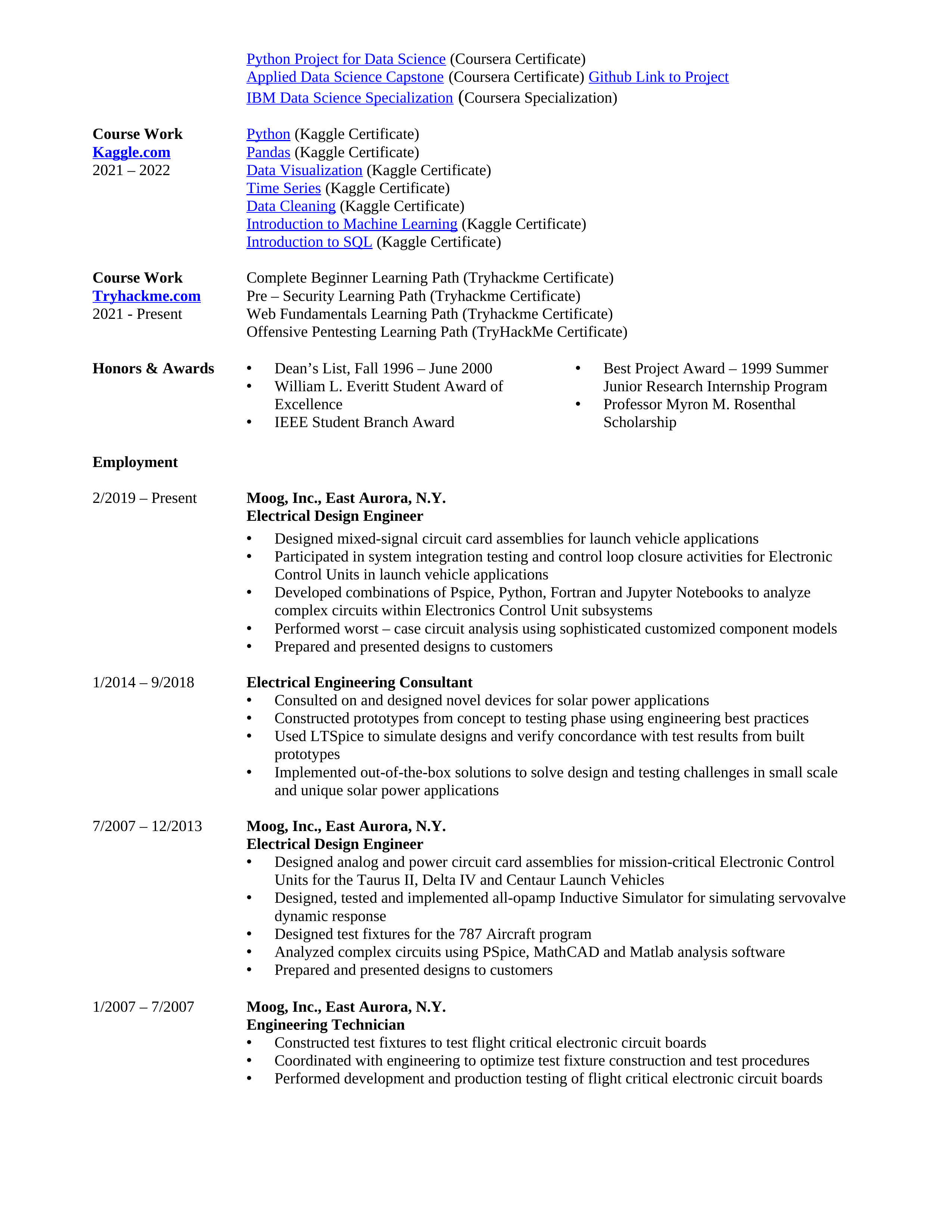 Mark Khusid's Resume